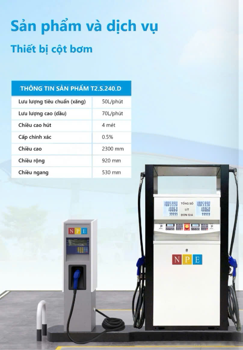 ảnh SP cột bơm xăng + Ure
